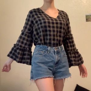 charlotte russe bell sleeve shirt